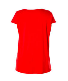 Red Or Black Color Ladies Fashion Tops Womens Dressy T Shirts Eco Friendly
