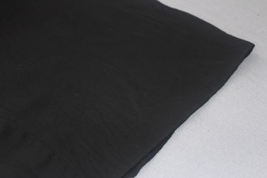 Cotton / Spandex Fashion Ladies Blouse Sweet Long Sleeve V Neck Black Color Plus Size