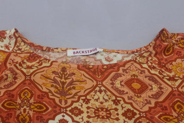 100% Rayon Material Custom Womens Dresses / Ladies Casual Beach Dresses