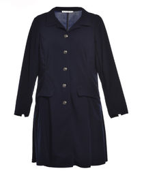 Fashion Style V Neck Long Sleeve Women's Blazer Dresses With Buttons In Front